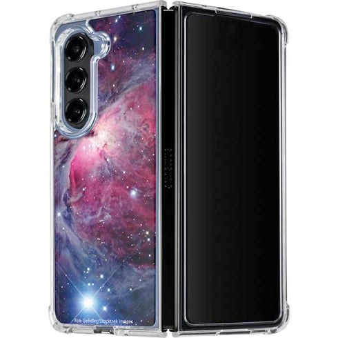 The Orion Nebula Pink Galaxy Z Fold5 5G Clear Case