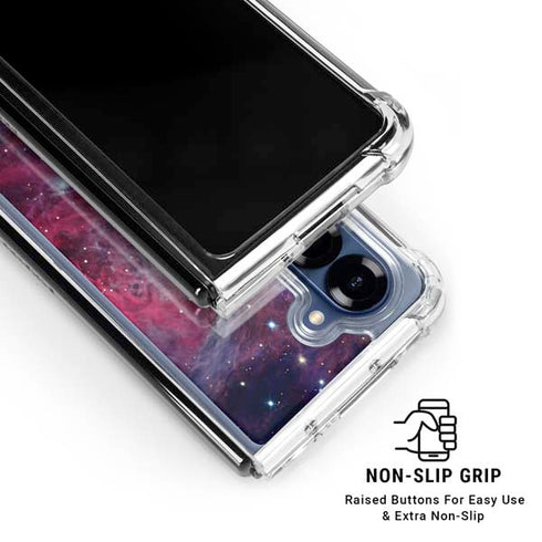 The Orion Nebula Pink Galaxy Z Fold6 Clear Case