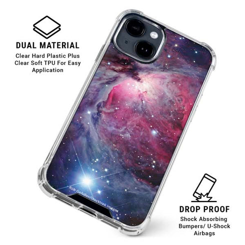 The Orion Nebula Pink iPhone 15 Clear Case