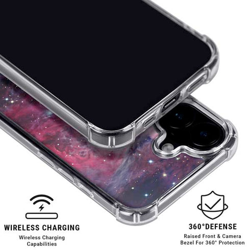 The Orion Nebula Pink iPhone 16 Plus Clear Case