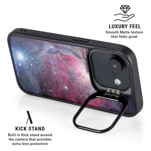 The Orion Nebula Pink iPhone 16e Kickstand Case