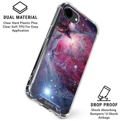 The Orion Nebula Pink iPhone 16e Clear Case