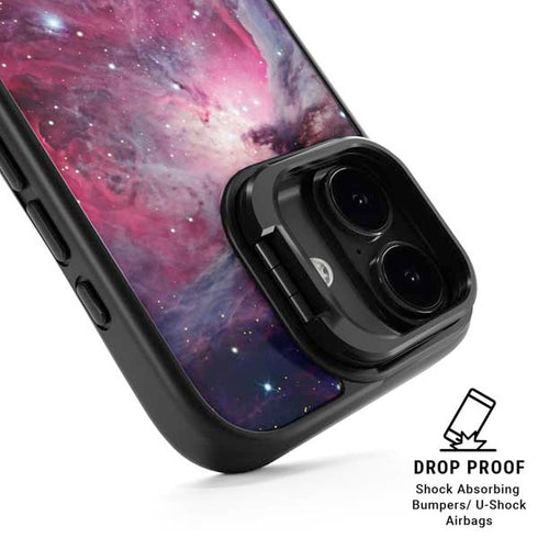 The Orion Nebula Pink iPhone 17 Kickstand Case