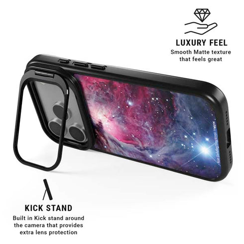 The Orion Nebula Pink iPhone 17 Pro Kickstand Case