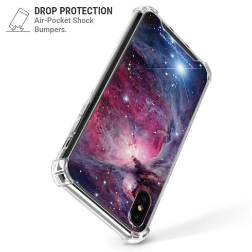 The Orion Nebula Pink iPhone X/XS Clear Case