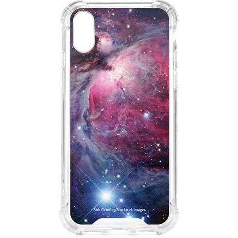 The Orion Nebula Pink iPhone XS Clear Case
