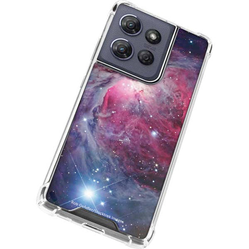 The Orion Nebula Pink Moto G 5G (2025) Clear Case