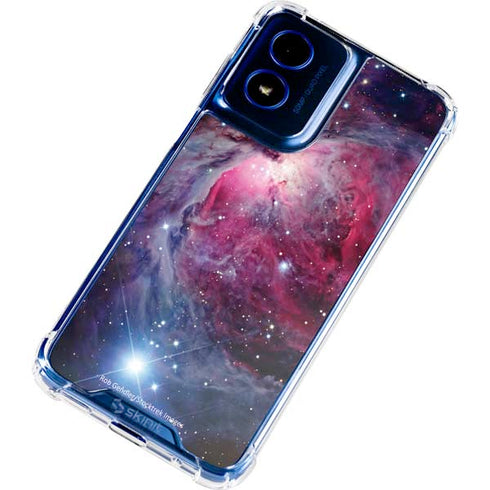 The Orion Nebula Pink Moto G 5G (2024) Clear Case
