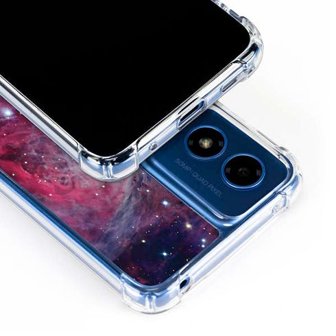 The Orion Nebula Pink Moto G 5G (2024) Clear Case