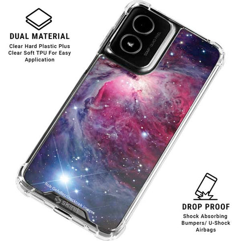 The Orion Nebula Pink Moto G Power 5G (2024) Clear Case