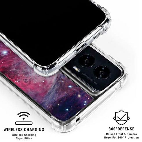 The Orion Nebula Pink Moto G Power 5G (2024) Clear Case