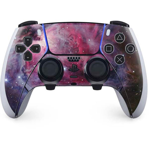 The Orion Nebula Pink PS5 DualSense Edge Pro Controller Skin
