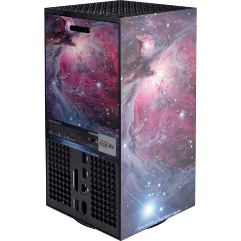 The Orion Nebula Pink XBox Series X Digital Edition Console Skin