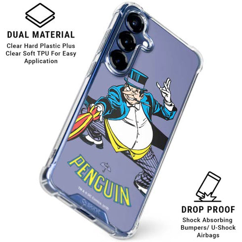 DC Comics The Penguin Portrait Galaxy S25 FE Clear Case
