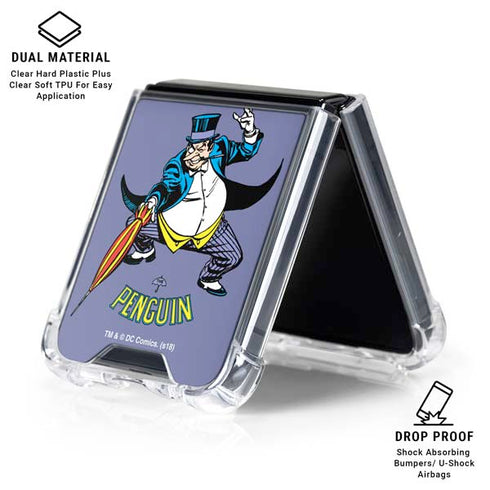DC Comics The Penguin Portrait Galaxy Z Flip6 Clear Case