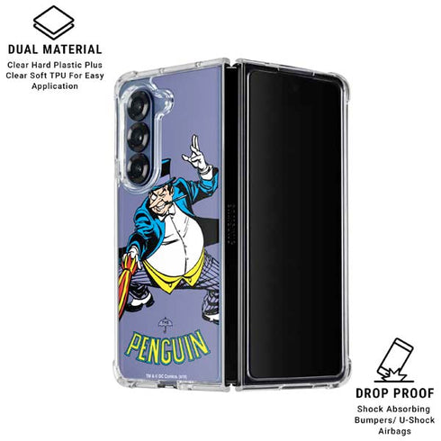 DC Comics The Penguin Portrait Galaxy Z Fold7 Clear Case