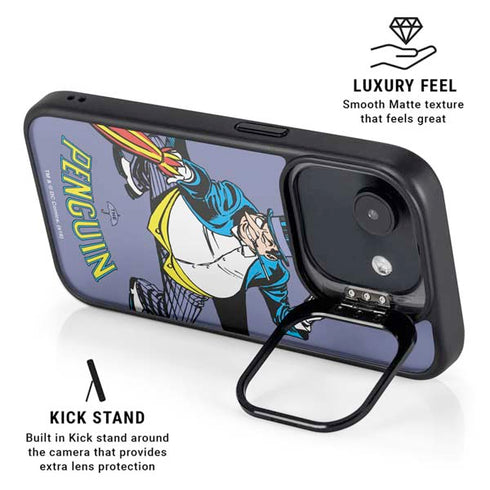 DC Comics The Penguin Portrait iPhone 16e Kickstand Case