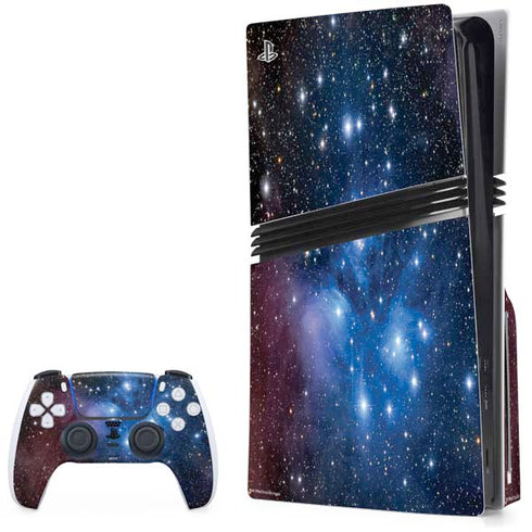 Space The Pleiades PS5 Pro Disk Bundle Skin