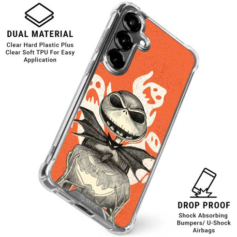 Disney The Nightmare Before Christmas The Pumpkin King Galaxy S26 Clear Case