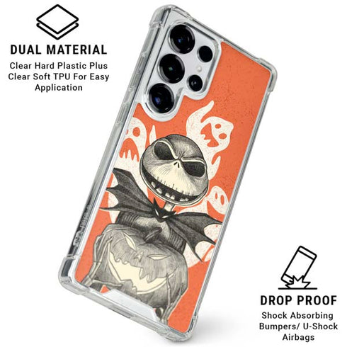 Disney The Nightmare Before Christmas The Pumpkin King Galaxy S26 Ultra Clear Case