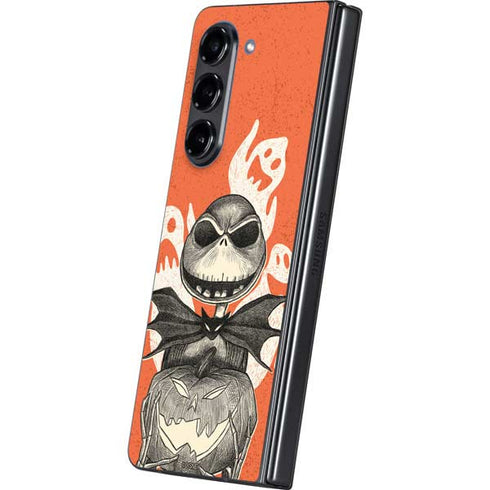 Disney The Nightmare Before Christmas The Pumpkin King Galaxy Z Fold5 5G Skin