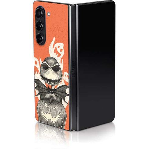 Disney The Nightmare Before Christmas The Pumpkin King Galaxy Z Fold5 5G Skin