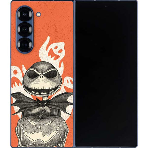 Disney The Nightmare Before Christmas The Pumpkin King Galaxy Z Fold6 Skin