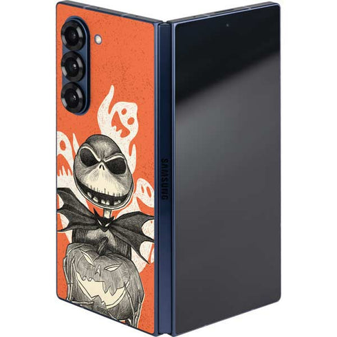 Disney The Nightmare Before Christmas The Pumpkin King Galaxy Z Fold6 Skin