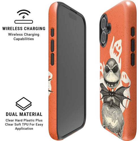 Disney The Nightmare Before Christmas The Pumpkin King iPhone 16 Plus Magsafe Impact Case