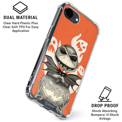 Disney The Nightmare Before Christmas The Pumpkin King iPhone 16e Clear Case