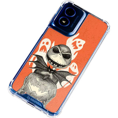 Disney The Nightmare Before Christmas The Pumpkin King Moto G Play 4G (2024) Clear Case