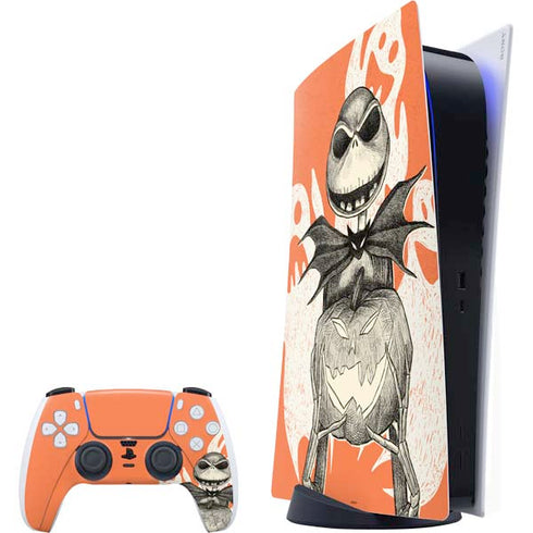 Disney The Nightmare Before Christmas The Pumpkin King PlayStation PS5 Skins