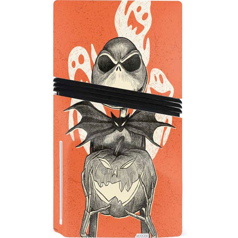 Disney The Nightmare Before Christmas The Pumpkin King PS5 Pro Disk Console Skin