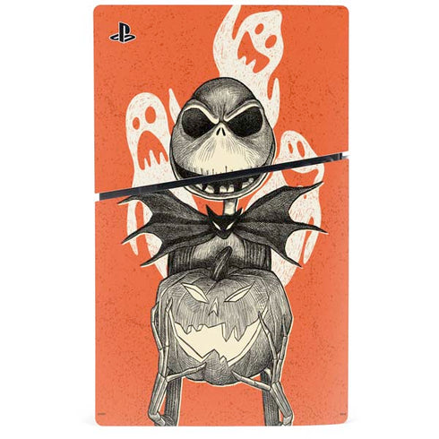 Disney The Nightmare Before Christmas The Pumpkin King PS5 Slim Digital Edition Console Skin