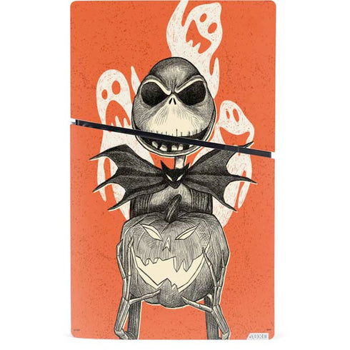 Disney The Nightmare Before Christmas The Pumpkin King PS5 Slim Digital Edition Console Skin