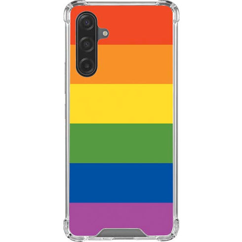 The Rainbow Flag Galaxy A17 Clear Case
