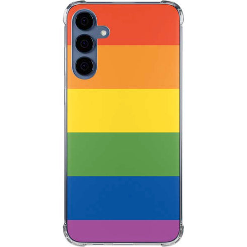 The Rainbow Flag Galaxy A55 5G Clear Case