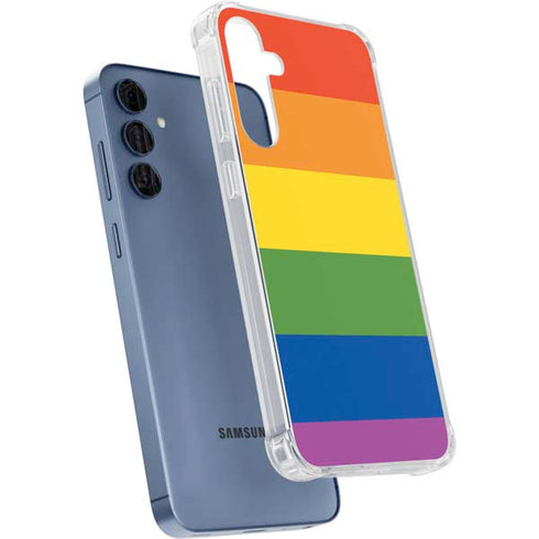 The Rainbow Flag Galaxy A55 5G Clear Case