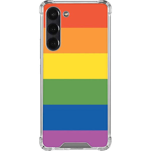 The Rainbow Flag Galaxy S24 FE Clear Case
