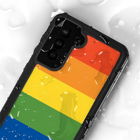The Rainbow Flag Galaxy S24 Plus Waterproof Case