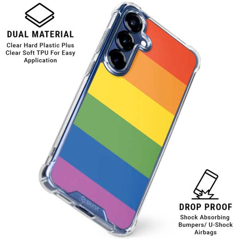 The Rainbow Flag Galaxy S25 Clear Case