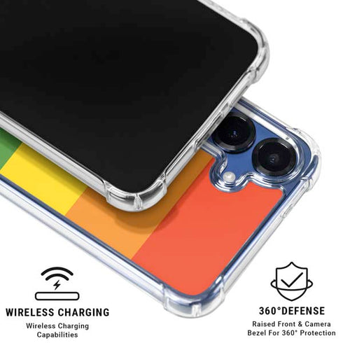 The Rainbow Flag Galaxy S25 FE Clear Case