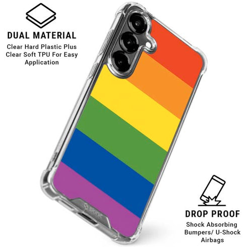 The Rainbow Flag Galaxy S26 Clear Case