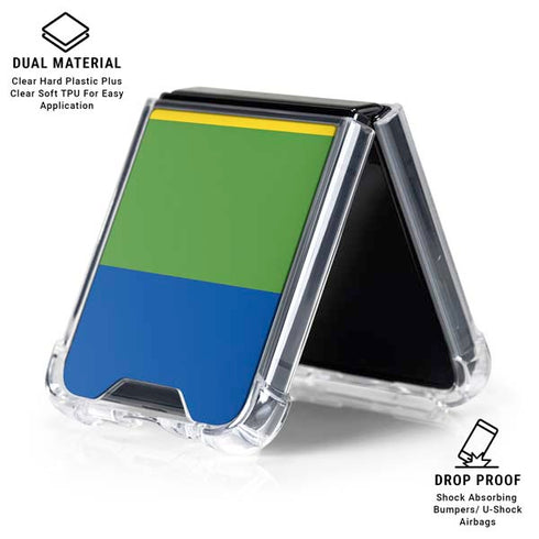 The Rainbow Flag Galaxy Z Flip6 Clear Case