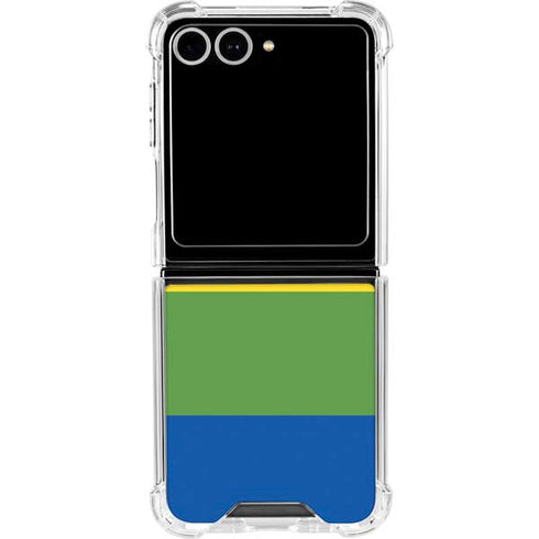 The Rainbow Flag Galaxy Z Flip7 Clear Case