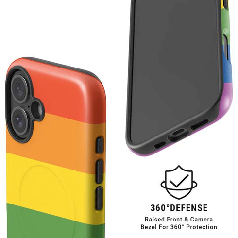 The Rainbow Flag iPhone 16 Magsafe Impact Case