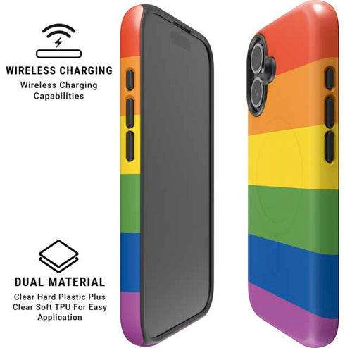 The Rainbow Flag iPhone 16 Magsafe Impact Case