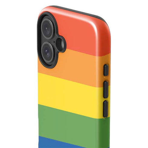 The Rainbow Flag iPhone 16 Plus Impact Case