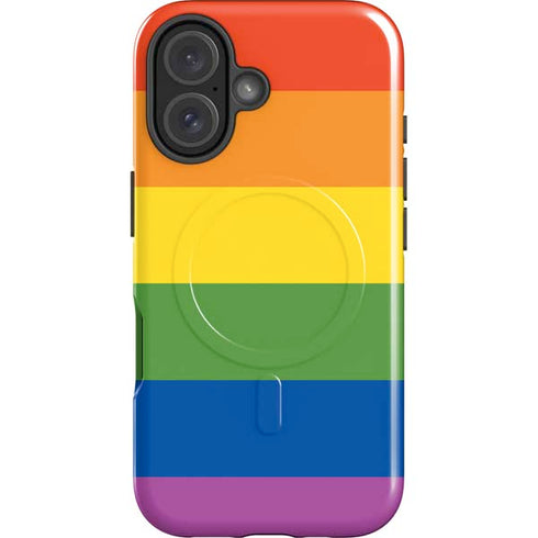 The Rainbow Flag iPhone 16 Plus Magsafe Impact Case
