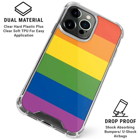 The Rainbow Flag iPhone 16 Pro Clear Case